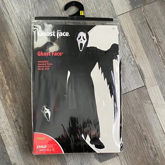 Spirit Ghost Face Kids Costume - Black and White - Picture 1 of 11